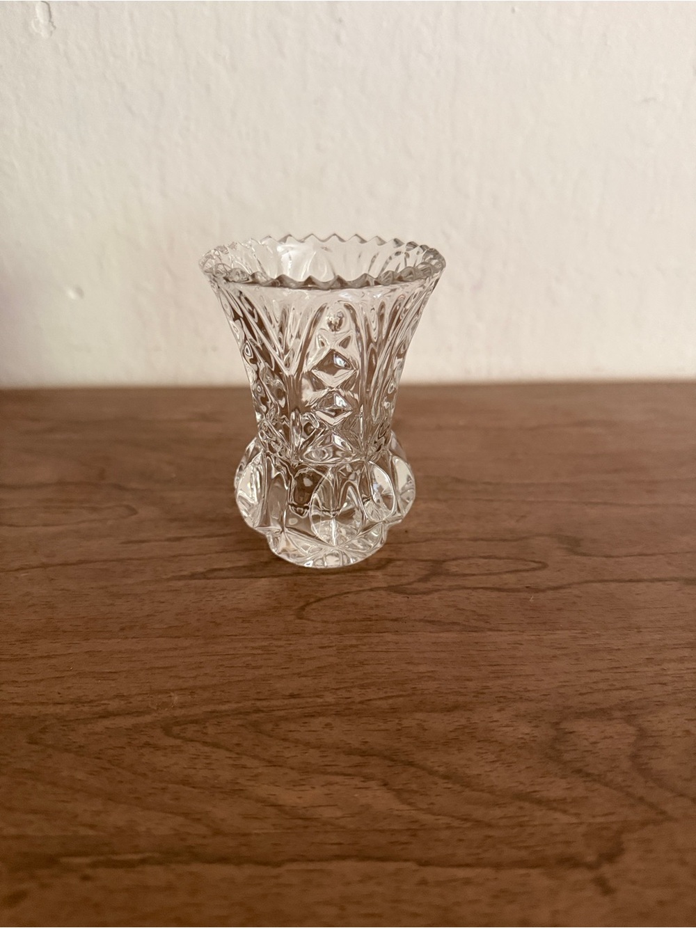 Vintage Kristal Zajecar Crystal Bud Vase